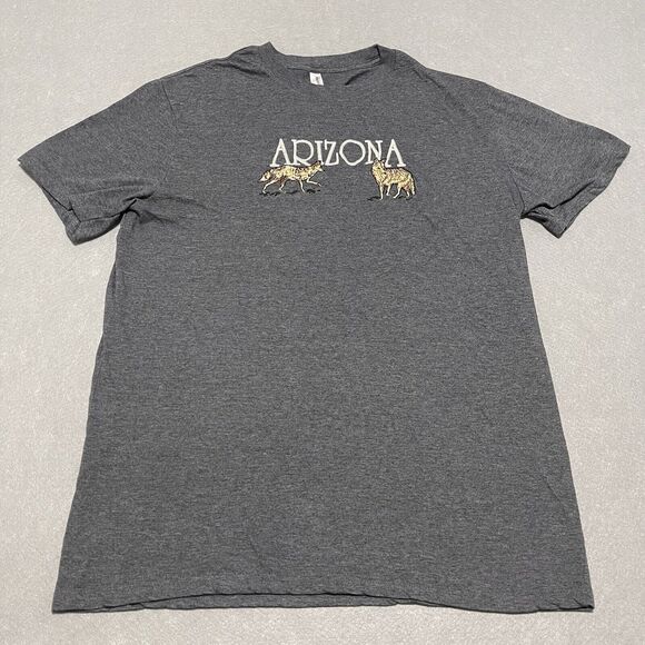 Arizona Coyotes T Shirt Mens XL Charcoal Gray Embroidered Front Graphics - Picture 1 of 8
